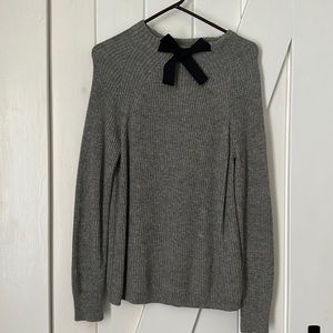 J Crew sweater with tie detail